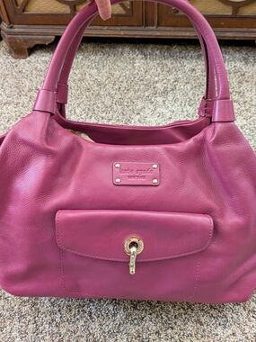 Kate Spade Magenta Leather Shoulder Bag